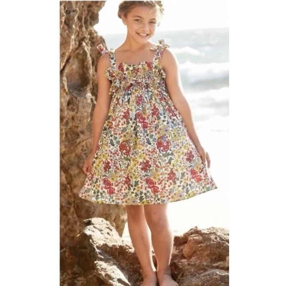 Chasing Fireflies Girls Wildflowers Dress Size 10 Cotton Floral Fairy Sundress